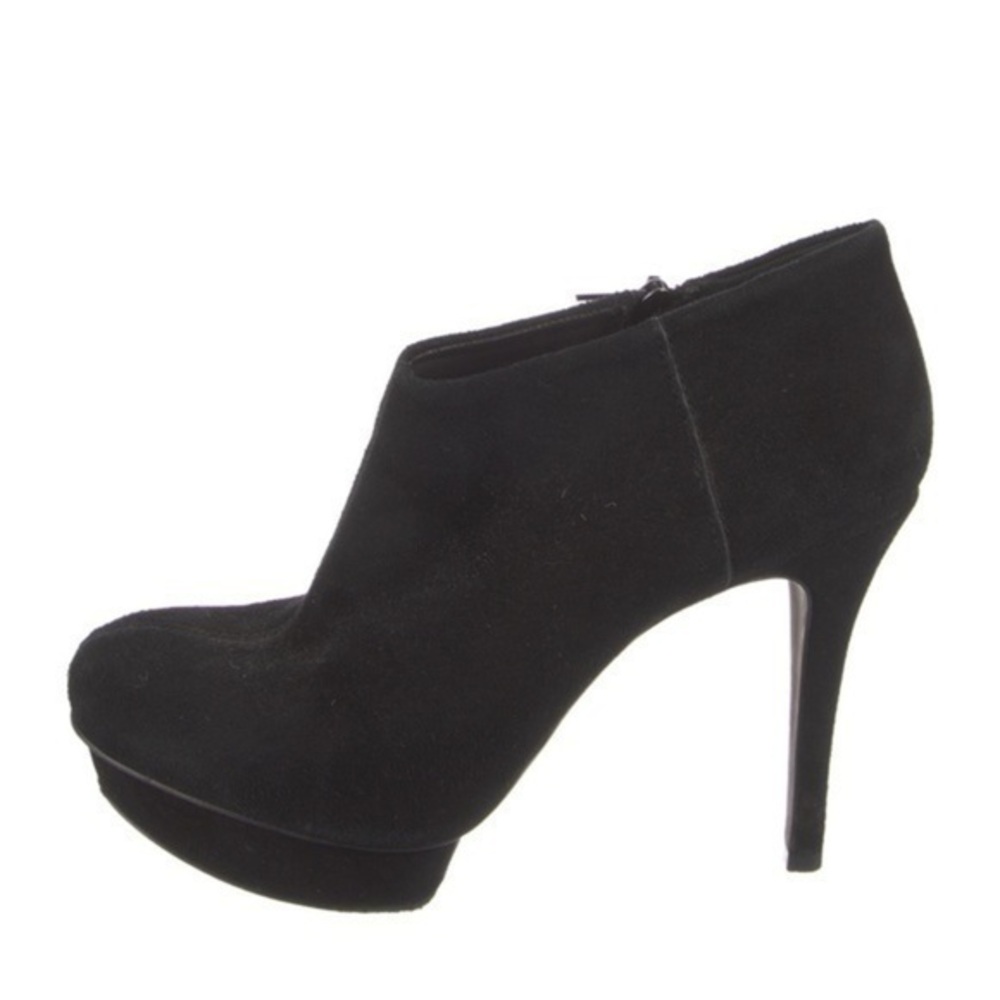 Tory Burch Black Suede Cidnay Platform Booties
